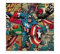 Gamesland Toile « Marvel Comics Captain America Squares » 40 x 40 x 18 mm