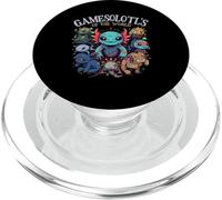Gamesolotl of The World Diverse Gamer Axolotl PopSockets PopGrip pour MagSafe