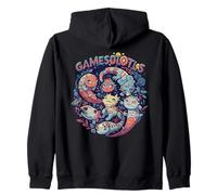 Gamesolotl of The World Diverse Gamer Axolotl Sweat à Capuche
