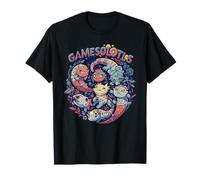 Gamesolotl of The World Diverse Gamer Axolotl T-Shirt