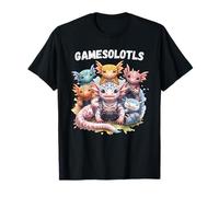 Gamesolotl of The World Diverse Gamer Axolotl T-Shirt