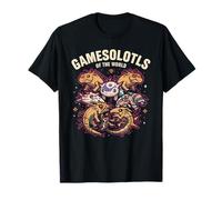 Gamesolotl of The World Diverse Gamer Axolotl T-Shirt