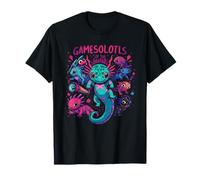 Gamesolotl of The World Diverse Gamer Axolotl T-Shirt