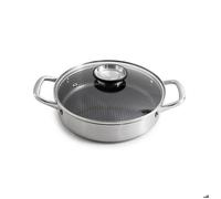 Gam'Hotel - Sautoir 28cm triplex avec couvercle - ""BlackSteel""