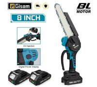 Gami 8 pouces scie électrique sans brosse scie à chaîne électrique à une main outil de jardinage pour le travail du bois scie d'élagage pour Makita 18v batterie broche 0 Battery