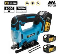 Gami - scie sauteuse électrique sans balais, 26mm, 3500 tr/min, multifonction, vitesse continue, outil électrique pour le travail du bois, broche de batterie 18V 1 batterie