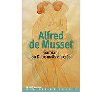 Gamiani ou Deux nuits d'excès - Alfred de Musset - Mercure de france - Poche - Roman