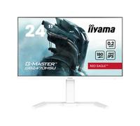 iiyama G-MASTER Red Eagle GB2470HSU-W6 - Écran LED - jeux - 24" - 1920 x 1080 Full HD (1080p) @ 180 Hz - Fast IPS - 300 cd/m² - 1000:1 - 0.2 ms - HDMI, DisplayPort - haut-parleurs - blanc, mat