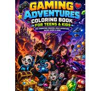 Gaming Adventures Coloring Book for Teens & Kids: Creative Gaming Adventures for Boys & Girls Who Love Video Games and Fantasy Action
