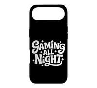 Gaming All Night Funny Gamer Joke for Late Night Gamers Coque pour iPhone Air