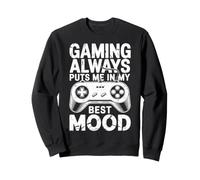Gaming Always Puts Me in My Best Mood Funny Gamers Vintage Sweatshirt