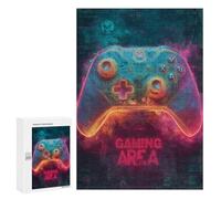 Gaming Area Neon Lights Puzzle 1000 Pièces Educa Jouet en Bois Cadeau Unique Décoration Intérieure Jeu Éducatif Challenge Toy Adultes Et Enfants À Partir De 14 Ans 300 PCS