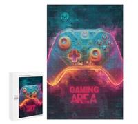 Gaming Area Neon Lights Puzzle 1000 Pièces Educa Jouet en Bois Cadeau Unique Décoration Intérieure Jeu Éducatif Challenge Toy Adultes Et Enfants À Partir De 14 Ans 1000 PCS