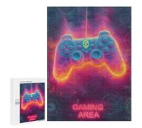 Gaming Area Neon Sign Puzzle 1000 Pièces Educa Jouet en Bois Cadeau Unique Décoration Intérieure Jeu Éducatif Challenge Toy Adultes Et Enfants À Partir De 14 Ans 500 PCS