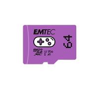 EMTEC Gaming - Carte mémoire flash - 64 Go - A1 / Video Class V30 / UHS-I U3 - microSDXC UHS-I - violet