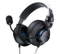 Gaming Casque Micro Gaming Vm410 Ps - Noir / Bleu - Haut-Parleurs À Diaphragme En Graphène - Microphone De 9,7 Mm - Micro Antibruit - Bandeau Réglable