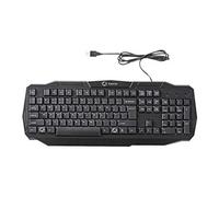 Nedis Clavier de jeu GKBD100BKUS – filaire USB 2.0 QWERTY (US International) rétro-éclairé Noir