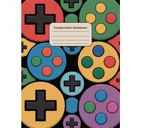 Gaming Controller Aesthetic Game Notebook: 120 Pages Composition Book, with Linework Cover Design, designed for Journaling, School Notes, Drawing, ... Cover Design, designed for Journaling,