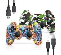Gaming Controller Für Ps3, Wireless Move/Motion Controller Gamepad Mit Verbessertem Joystick Kompatibel Mit Play Station - 3 (Graffiti + Camouflage)
