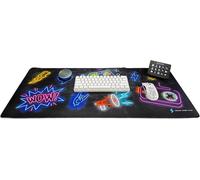 Gaming Desk Pad-Outstanding Design,Improved Mouse Accuracy & More Comfort-Neon Collection-Desk Pad for Gaming (Bright Fluo)