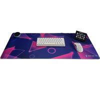 Gaming Desk Pad-Outstanding Design,Improved Mouse Accuracy & More Comfort-Neon Collection-Desk Pad for Gaming (Neon Triangles)