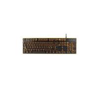 GAMING - DK210 - Clavier membrane aluminium 105 touches, LED orange, AZERTY