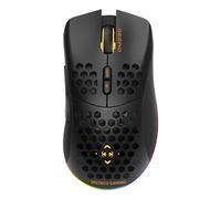 GAMING DM220 Souris de gaming radio optique noir 7 Boutons 4800 dpi éclairé, rechargeable