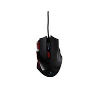 Gaming Eagle Claw Souris de gaming USB optique noir/rouge 9 Boutons 600 dpi, 800 dpi, 1200 dpi, 1600 dpi, 2400 dpi, 3200 dpi éclairé