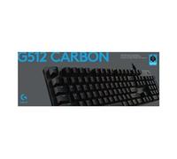 Gaming G512 - Clavier - backlit - USB - QWERTY - Italien - commutateur : GX Brown Tactile - carbone