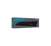 Gaming G915 - Clavier - backlit - sans fil - USB, Bluetooth, 2.4 GHz - QWERTY - International US - commutateur : GL Tactile - noir