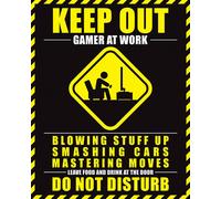 Gaming - Gamer At Work - Keep Out - Mini Poster Format 40x50 cm