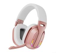 Gaming Headset with 60H Playtime RGB Light Effects(Gold)