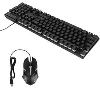 Gaming Keyboard and Combo 104 Keys LED Backlit Ergonomic Quick Response Gaming and KeyboardD500 Set and Suitable Time Th Keyboard and ComboGaming and KeyboardKeyboard and (d500 word Nice processing