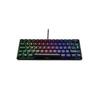 Gaming KingPin X1 filaire, USB Clavier de gaming espagnol, QWERTY noir éclairé, touches multimédia