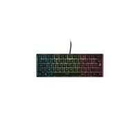 Gaming KingPin X1 filaire, USB Clavier de gaming français, AZERTY noir éclairé, touches multimédia