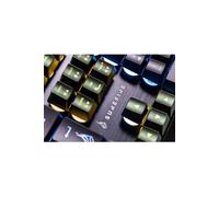 Gaming KingPin X2 filaire, USB Clavier de gaming français, AZERTY noir éclairé, touches multimédia