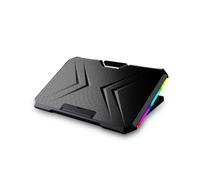 Gaming Laptop Cooler Dual Turbo Fan 4 Heights Adjustment 2 USB Port for 12-17in