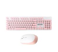 Gaming Mechanical Keyboard Mouse Set, USB 2.4G Portable Wireless Mute Suspension 104 touches Keybad & High Sensitivity Mouse Combo pour Windows, pour PC/Laptop/Ordinateurs de bureau Petit cadeau