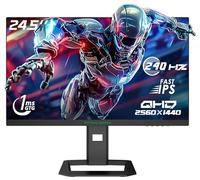 TITAN ARMY P2510S PLUS Écran de jeu 24,5 pouces, écran IPS rapide 2560 x 1440 16:9, taux de rafraîchissement de 240 Hz, HDR500, 123 % sRGB, Adaptive-Sync, Dynamic OD, Game+ Assist