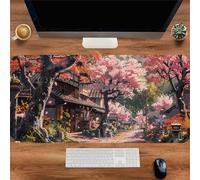 Gaming Mouse Mat Beautiful City, Large Mouse Pad 1200x600mm Thickness 2MM, Improved Precision and Speed, Non-Slip Base Mousepad with Stitched Edges for Gaming, Office & Home