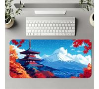 Gaming Mouse Mat Building Mountain, Large Mouse Pad 1000x500mm Thickness 3MM, Improved Precision and Speed, Non-Slip Base Mousepad with Stitched Edges for Gaming, Office & Home