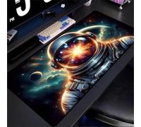 Gaming Mouse Mat Fantasy Astronaut, Large Mouse Pad 800x300mm Thickness 2MM, Improved Precision and Speed, Non-Slip Base Mousepad with Stitched Edges for Gaming, Office & Home
