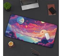 Gaming Mouse Mat Fantasy Skies, Large Mouse Pad 800x300mm Thickness 3MM, Improved Precision and Speed, Non-Slip Base Mousepad with Stitched Edges for Gaming, Office & Home