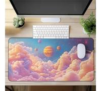 Gaming Mouse Mat Fantasy Universe, Large Mouse Pad 600x300mm Thickness 3MM, Improved Precision and Speed, Non-Slip Base Mousepad with Stitched Edges for Gaming, Office & Home