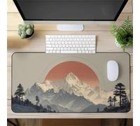 Gaming Mouse Mat Fashion Landscape, Large Mouse Pad 1000x500mm Thickness 2MM, Improved Precision and Speed, Non-Slip Base Mousepad with Stitched Edges for Gaming, Office & Home