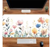 Gaming Mouse Mat Lovely Flower, Large Mouse Pad 900x300mm Thickness 3MM, Improved Precision and Speed, Non-Slip Base Mousepad with Stitched Edges for Gaming, Office & Home