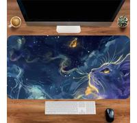 Gaming Mouse Mat Night Cat, Large Mouse Pad 700x400mm Thickness 3MM, Improved Precision and Speed, Non-Slip Base Mousepad with Stitched Edges for Gaming, Office & Home