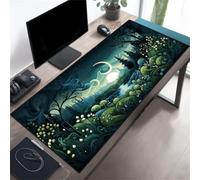 Gaming Mouse Mat Plant World, Large Mouse Pad 1000x500mm Thickness 2MM, Improved Precision and Speed, Non-Slip Base Mousepad with Stitched Edges for Gaming, Office & Home