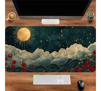 Gaming Mouse Mat Star Cloud, Large Mouse Pad 1000x500mm Thickness 3MM, Improved Precision and Speed, Non-Slip Base Mousepad with Stitched Edges for Gaming, Office & Home