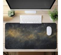 Gaming Mouse Mat Stars Night Sky, Large Mouse Pad 800x300mm Thickness 2MM, Improved Precision and Speed, Non-Slip Base Mousepad with Stitched Edges for Gaming, Office & Home